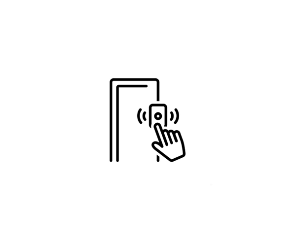 Doorbell Black And White Icon