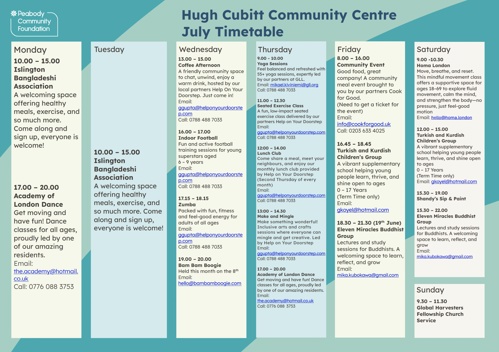Pembury Community Centre activities